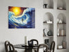 Waves Glass Wall Art || Designer Collection by Insigneart USA