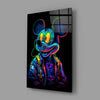 Neon Mouse Glass Wall Art || Designer Collection by Insigneart USA