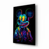 Neon Mouse Glass Wall Art || Designer Collection by Insigneart USA