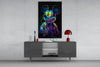 Neon Mouse Glass Wall Art || Designer Collection by Insigneart USA