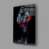 Gorilla Bro Glass Wall Art|| Designer's Collection by Insigneart USA