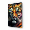 Face of the Tiger Glass Wall Art|| Designer's Collection by Insigneart USA