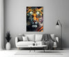 Face of the Tiger Glass Wall Art|| Designer's Collection by Insigneart USA