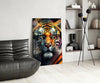 Face of the Tiger Glass Wall Art|| Designer's Collection by Insigneart USA