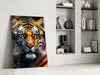 Face of the Tiger Glass Wall Art|| Designer's Collection by Insigneart USA