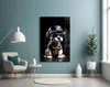 Puppy Vogue Glass Wall Art|| Designer's Collection by Insigneart USA