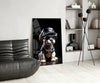 Puppy Vogue Glass Wall Art|| Designer's Collection by Insigneart USA
