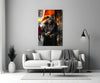 Java the Leopard Glass Wall Art || Designer's Collection by Insigneart USA