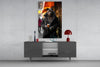 Java the Leopard Glass Wall Art || Designer's Collection by Insigneart USA