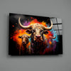 Bull Glass Wall Art|| Designer's Collection by Insigneart USA