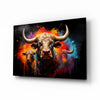 Bull Glass Wall Art|| Designer's Collection by Insigneart USA