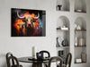 Bull Glass Wall Art|| Designer's Collection by Insigneart USA