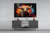 Bull Glass Wall Art|| Designer's Collection by Insigneart USA