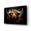 Bull Glass Wall Art|| Designer's Collection by Insigneart USA