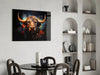 Bull Glass Wall Art|| Designer's Collection by Insigneart USA
