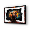 Bull Glass Wall Art|| Designer's Collection by Insigneart USA