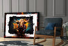 Bull Glass Wall Art|| Designer's Collection by Insigneart USA