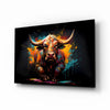 Bull Glass Wall Art|| Designer's Collection by Insigneart USA
