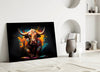 Bull Glass Wall Art|| Designer's Collection by Insigneart USA