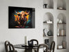 Bull Glass Wall Art|| Designer's Collection by Insigneart USA