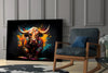 Bull Glass Wall Art|| Designer's Collection by Insigneart USA