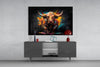 Bull Glass Wall Art|| Designer's Collection by Insigneart USA