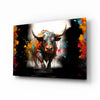 Bull Glass Wall Art|| Designer's Collection by Insigneart USA