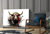 Bull Glass Wall Art|| Designer's Collection by Insigneart USA