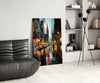 City Night Glass Wall Art|| Designer's Collection by Insigneart USA