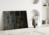 Rectangles Glass Wall Art|| Designer's Collection by Insigneart USA