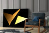 Yellow Wings Glass Wall Art|| Designer's Collection by Insigneart USA