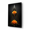Lotus Glass Wall Art|| Designer's Collection by Insigneart USA