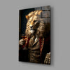 Gentleman Glass Wall Art|| Designer's Collection by Insigneart USA