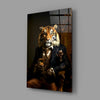 Gentleman Glass Wall Art|| Designer's Collection by Insigneart USA