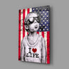 I Love Life Glass Wall Art || Designer Collection by Insigneart USA