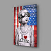 I Love Life Glass Wall Art || Designer Collection by Insigneart USA