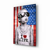 I Love Life Glass Wall Art || Designer Collection by Insigneart USA