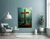 Cross Glass Wall Art || Designer Collection by Insigneart USA
