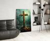 Cross Glass Wall Art || Designer Collection by Insigneart USA