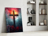 Cross Glass Wall Art || Designer Collection by Insigneart USA