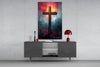 Cross Glass Wall Art || Designer Collection by Insigneart USA