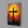 Cross Glass Wall Art || Designer Collection by Insigneart USA