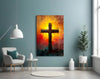 Cross Glass Wall Art || Designer Collection by Insigneart USA