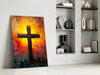 Cross Glass Wall Art || Designer Collection by Insigneart USA