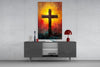 Cross Glass Wall Art || Designer Collection by Insigneart USA