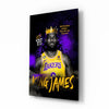 King James Glass Wall Art || Designer Collection by Insigneart USA