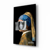 Contemporary Girl with Pearl a Earring Glass Wall Art || Designer Collection by Insigneart USA