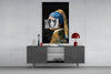 Contemporary Girl with Pearl a Earring Glass Wall Art || Designer Collection by Insigneart USA