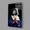Contemporary Virgin Glass Wall Art || Designer Collection by Insigneart USA