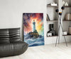 Lighthouse Glass Wall Art || Designer Collection by Insigneart USA